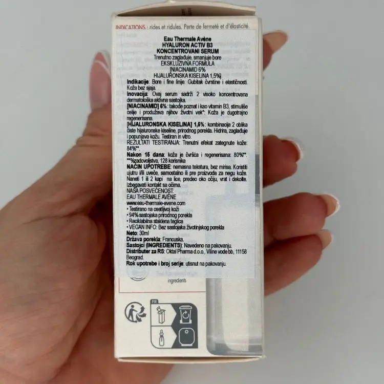 AVENE HYALURON ACTIVE B3 KONCENTROVANI SERUM 30ML