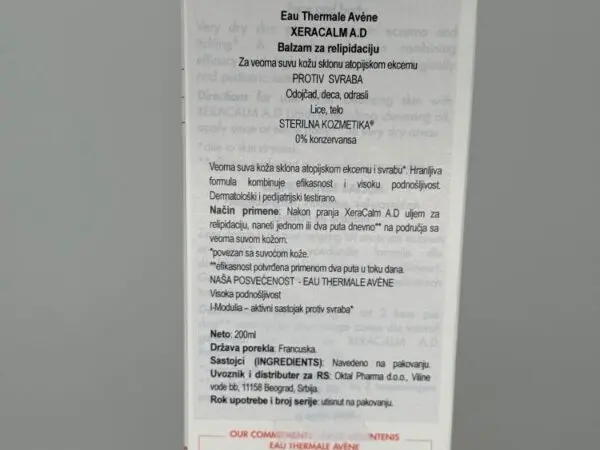 Avene XeraCalm A.D balzam 200ml