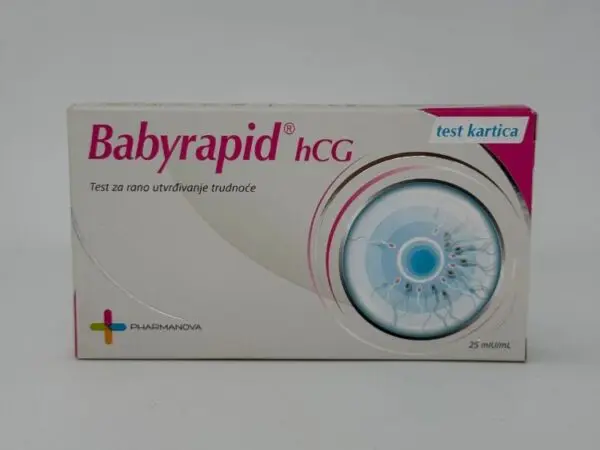 BABYRAPID HCG TEST ZA RANO UTVRĐIVANJE TRUDNOĆE KARTICA