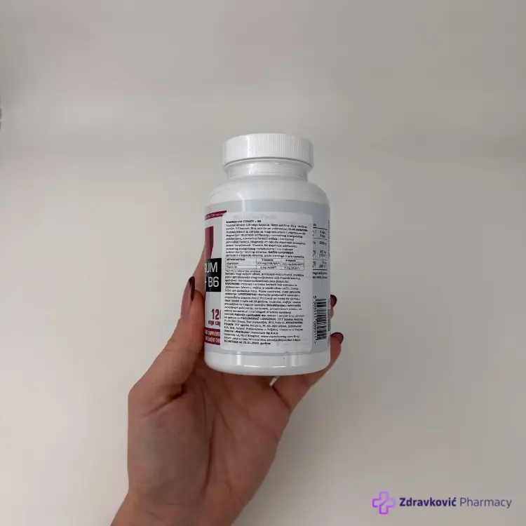 7 Nutrition Magnesium Citrate + B6, 120 kapsula