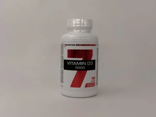 7 Nutrition Vitamin D3 2000IU, 120 kapsula