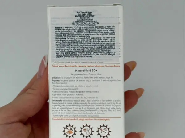 Avene mineral fluid