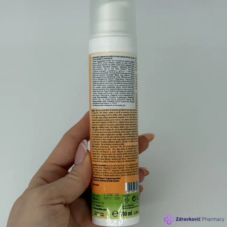 AZETA BIO ORGANSKA SUN KREMA DECA I ODRASLI SPF30 100ML - Slika 2