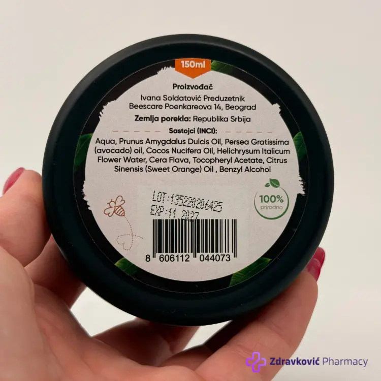 BEE'S CARE PUTER ZA TELO POMORANDZA 150 ml