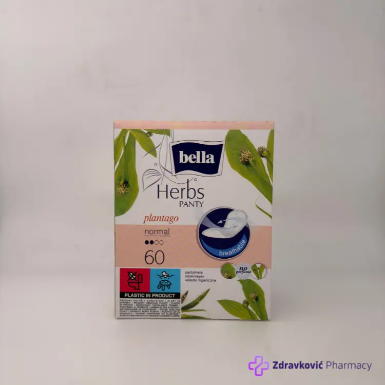 BELLA HERBS SENSITIVE PLANTAGO DNEVNI ULOŠCI 60 komada