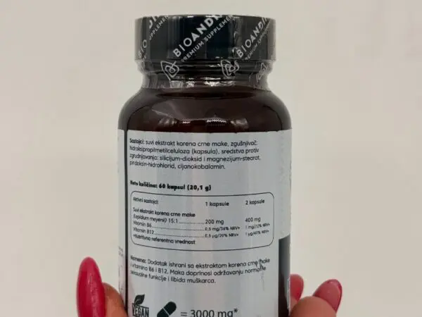 BIOANDINA Crna Maca Kompleks-60 kapsula