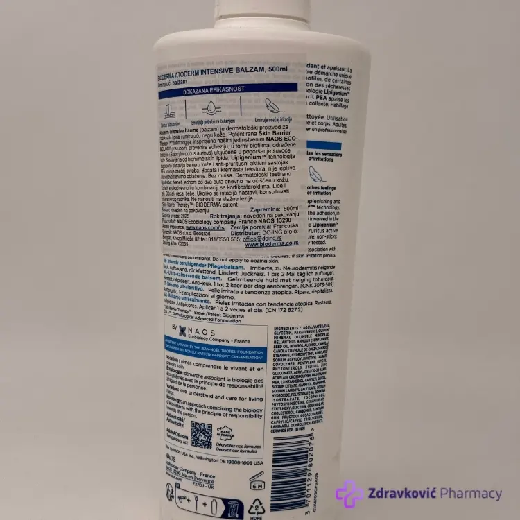 BIODERMA ATODERM INTENSIVE BALZAM 500 ml