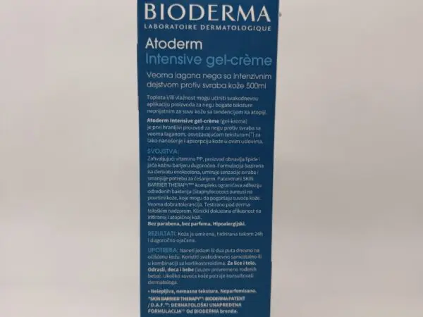 BIODERMA ATODERM INTENSIVE GEL KREMA - 500ml