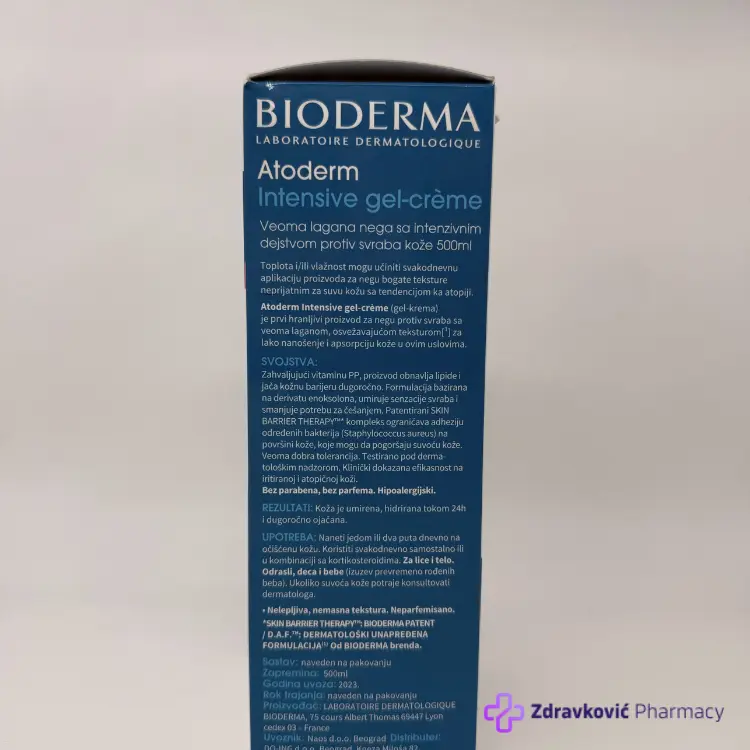 BIODERMA ATODERM INTENSIVE GEL KREMA - 500ml