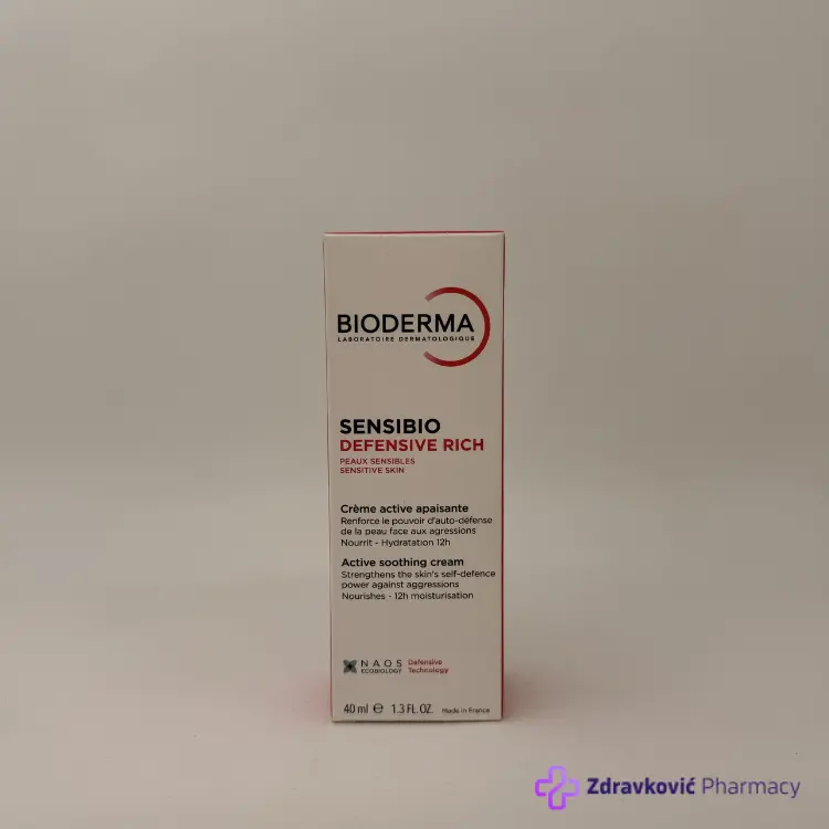 BIODERMA SENSIBIO DEFENSIVE RICH KREMA ZA OSETLJIVU KOZU 40ml