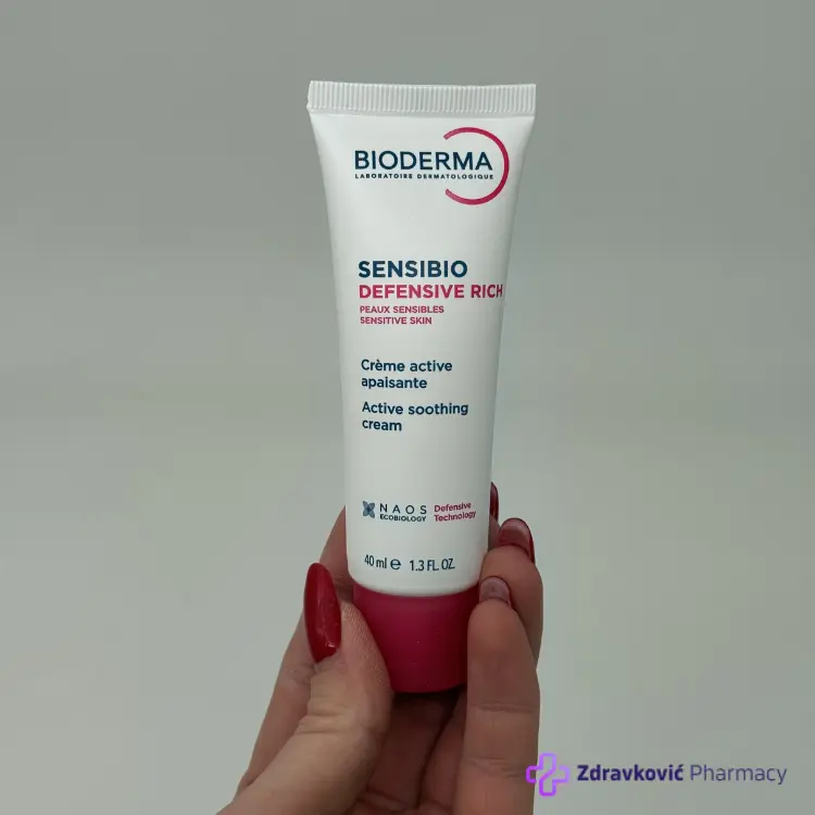 BIODERMA SENSIBIO DEFENSIVE RICH KREMA ZA OSETLJIVU KOZU, 40ml