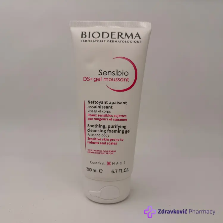 BIODERMA SENSIBIO DS+ GEL ZA PRANJE LICA I TELA 200ml