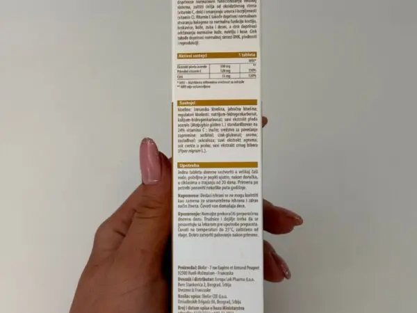 BIOFAR CINK I VITAMIN C 20 šumećih tableta
