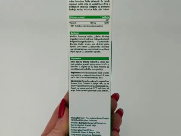BIOFAR VITAMIN C 1000mg 20 šumećih tableta