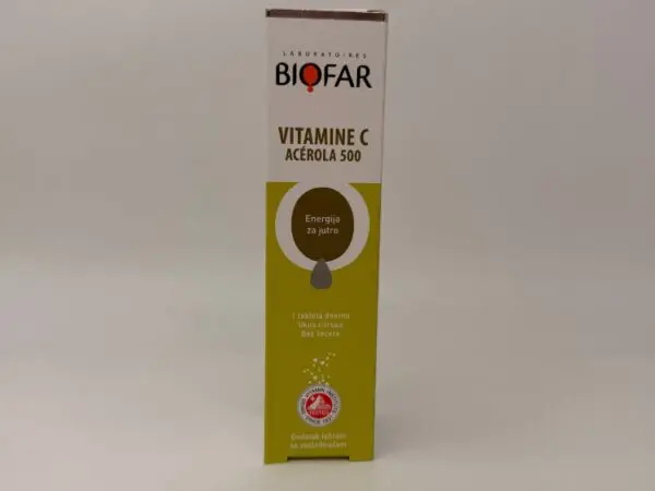 BIOFAR VITAMIN C ACEROLA 500mg -20šumećih tableta