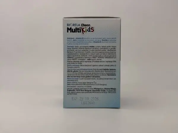 BIORELA CHOCO MULTI KIDS 20 štanglica