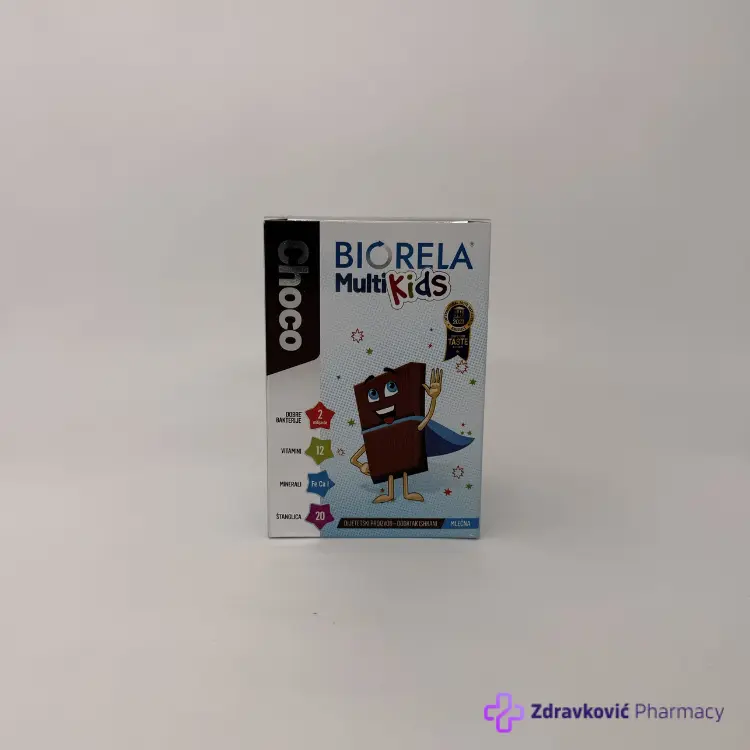BIORELA CHOCO MULTI KIDS -20štanglica