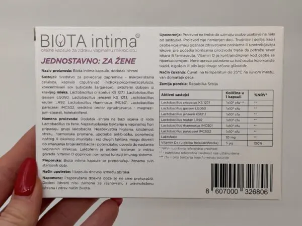 BIOTA INTIMA 15kapsula