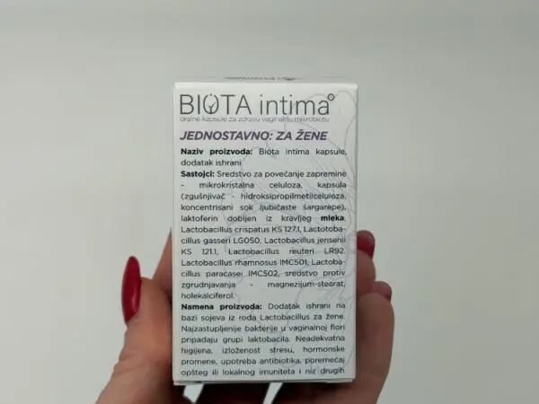 BIOTA INTIMA VAGINALNI PROBIOTIK -30 kapsula