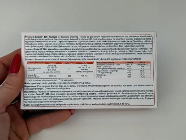 BULARDI 500 +VIT D3 1000 IU -10 kapsula