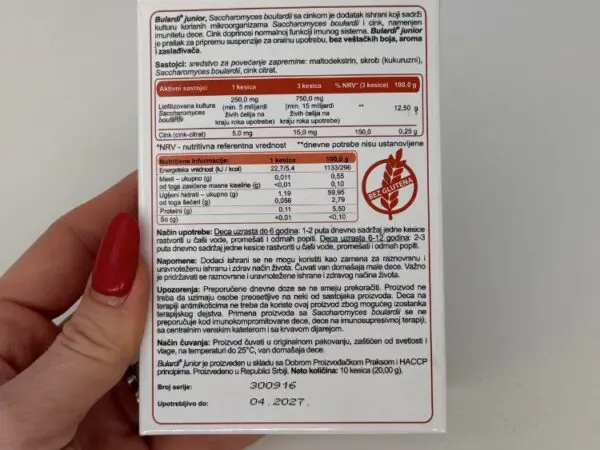 BULARDI PROBIOTIK JUNIOR ZA DECU -10kesica