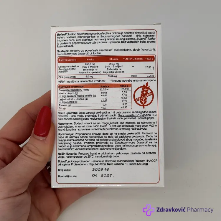 BULARDI PROBIOTIK JUNIOR ZA DECU -10kesica