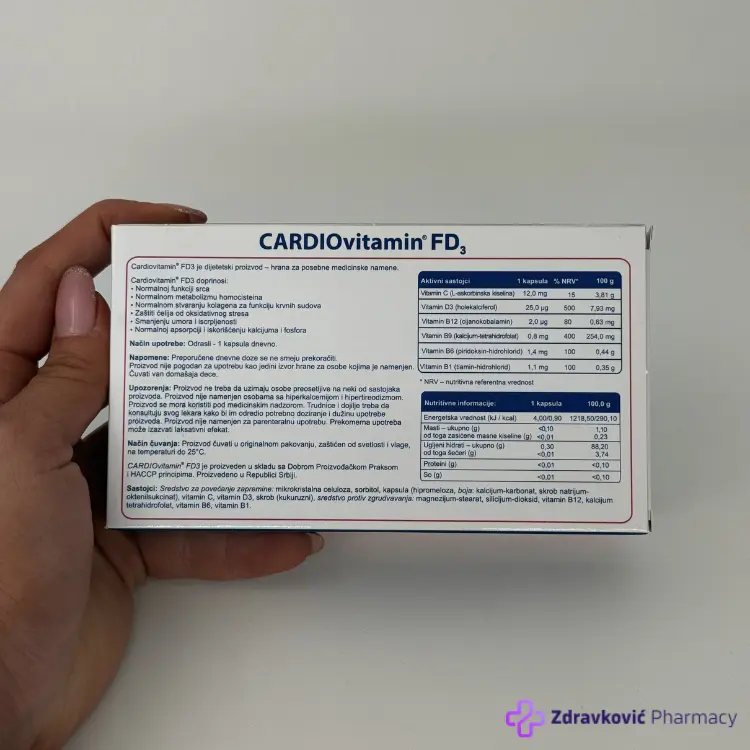 CARDIOVITAMIN FD3 30 kapsula - Slika 2