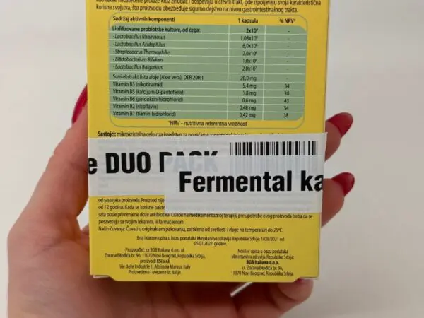 ESI FERMENTAL DUOPAK 2X15 kapsula