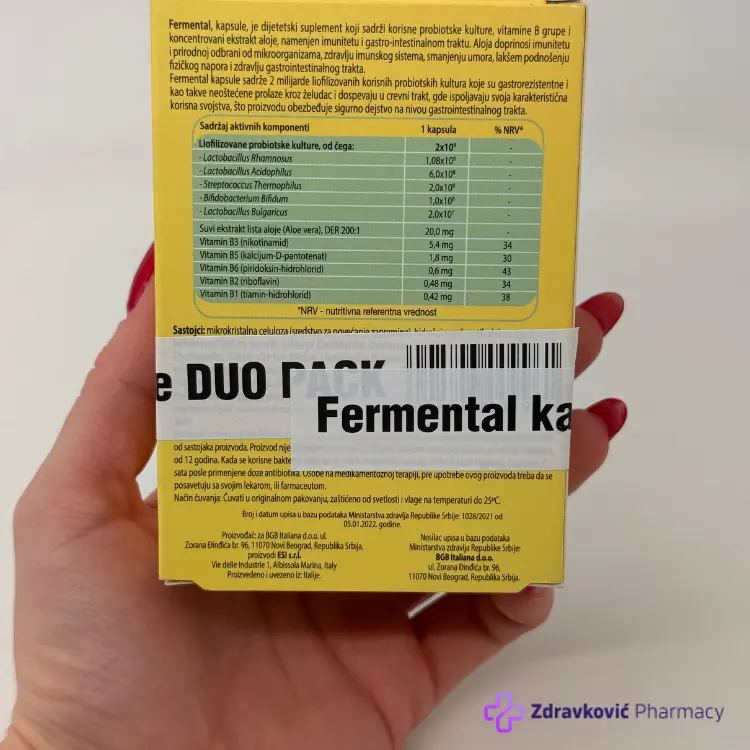 ESI FERMENTAL DUOPAK 2X15 kapsula
