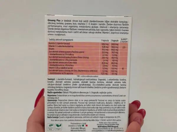 ESI GINSENGPLUS 30 kapsula