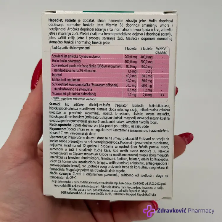 ESI HEPADIET 45 tableta
