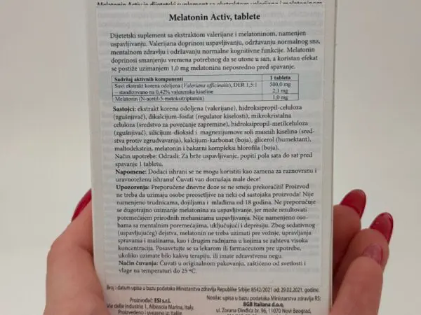 ESI MELATONIN PURA ACTIV 30tableta