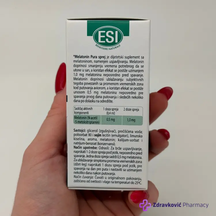 ESI MELATONIN SPRAY 50-doza