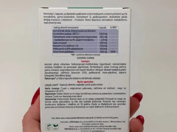 ESI NORMOLIP 5 30 kapsula