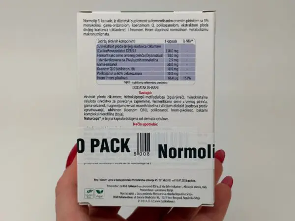 ESI NORMOLIP 5 DUOPAK 2x30 kapsula