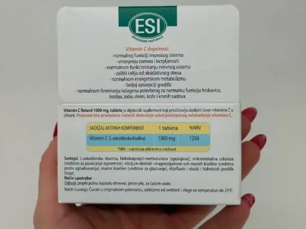ESI VITAMIN C RETARD 1000mg 30tableta