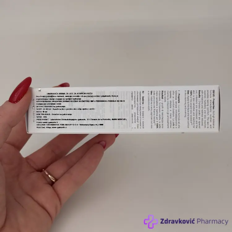 GAMARDE Umirujuća krema za lice za atopičnu kožu 40 ml 3426 - Slika 3