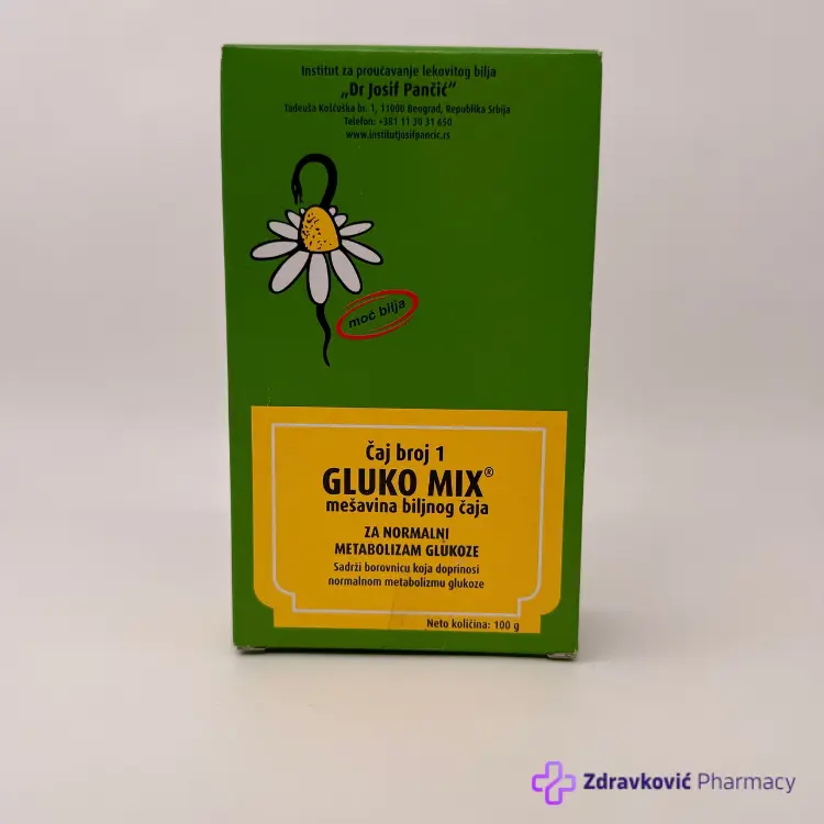 GLUKO MIX ČAJ BROJ 1 PROTIV ŠEĆERNE BOLESTI 100g IJP