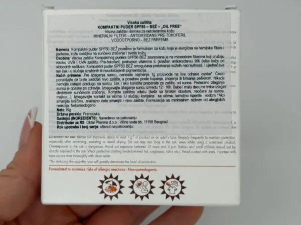 Avene Sun Puder Honey SPF 50, 10 g