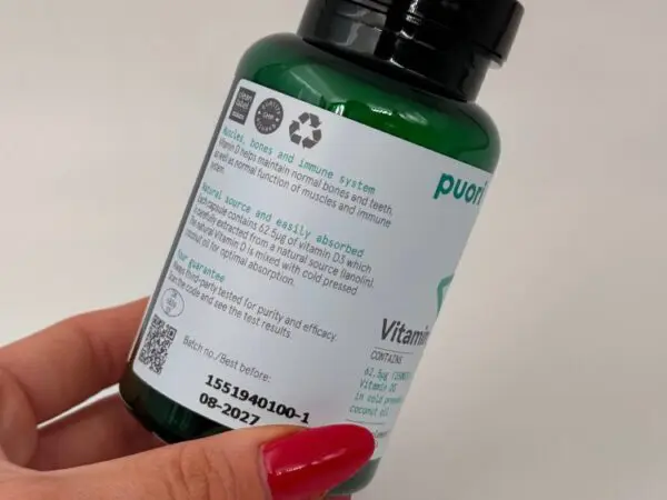 PUORI organski vitamin D3 (2500 i.j.) - 120 mekih kapsula