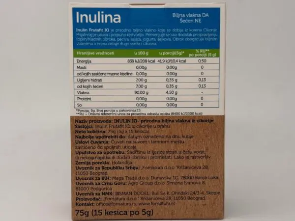 Fornatura Inulina Inulin IQ 15x5g