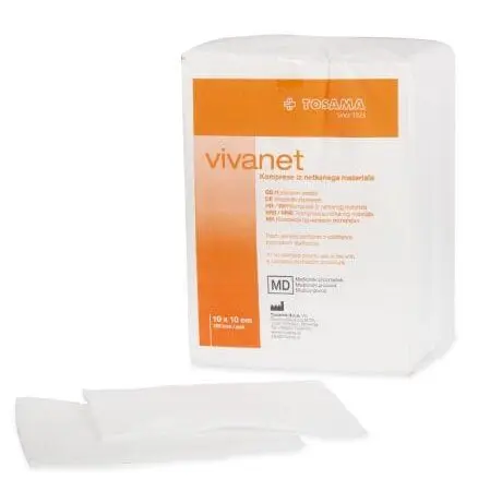 VIVANET sterilne komprese 10X10cm, 1 komad