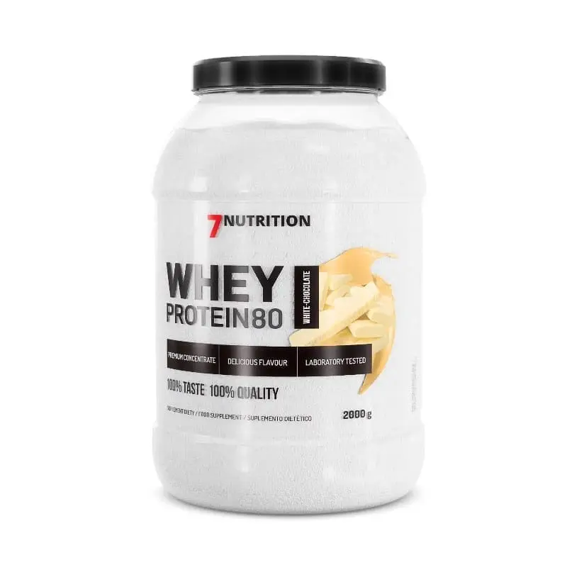 7Nutrition Whey protein 80 Bela čokolada 2 kg