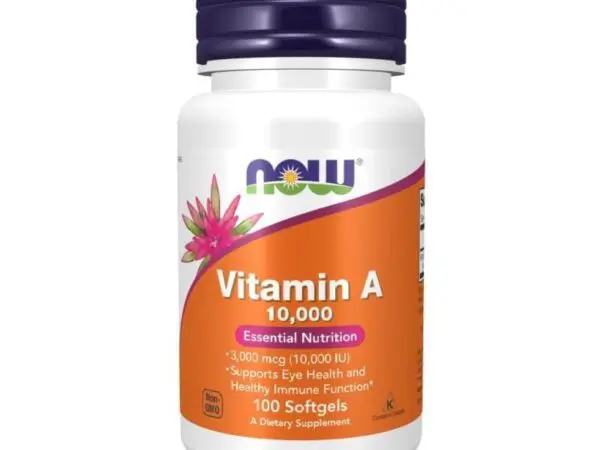 NOW Vitamin A 10000 IU, 100 Softgel kapsula