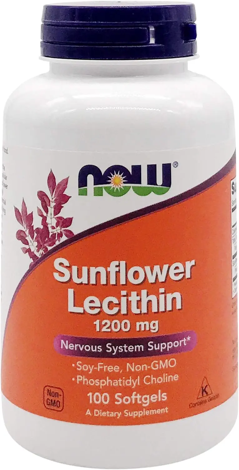 NOW Sunflower Lecithin 1200mg 100 kapsula