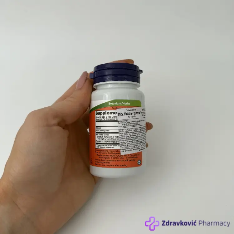 NOW Silimaryn 150mg, 60 kapsula - Slika 2