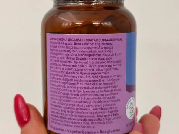 Organic India Ashwagandha 90kapsula