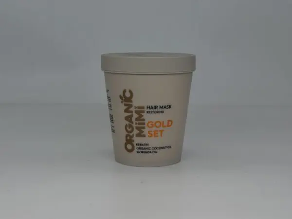 Organic Mimi maska za oštećenu kosu Gold set