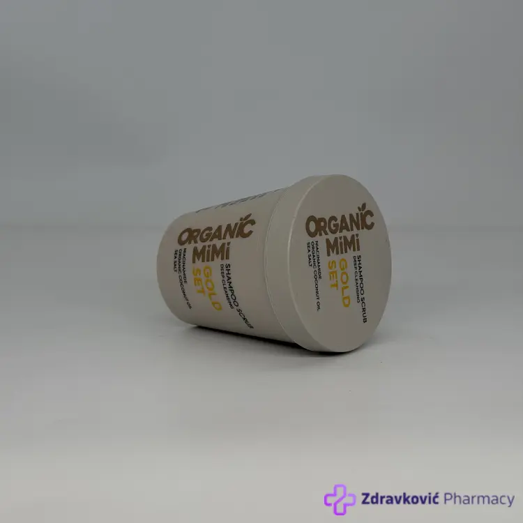 Organic Mimi šampon - piling Gold set za dubinsko čišćenje kože glave, 310 g - Slika 3