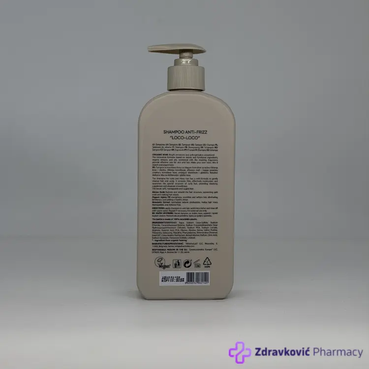 Organic Mimi šampon Anti-frizz Loco-loco, 400 ml - Slika 2